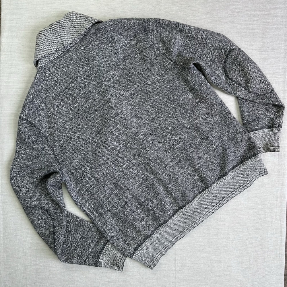 Polo Ralph Lauren Shawl Collar Knit Cardigan Sweater Men L Grey Rugby Preppy - Picture 7 of 10